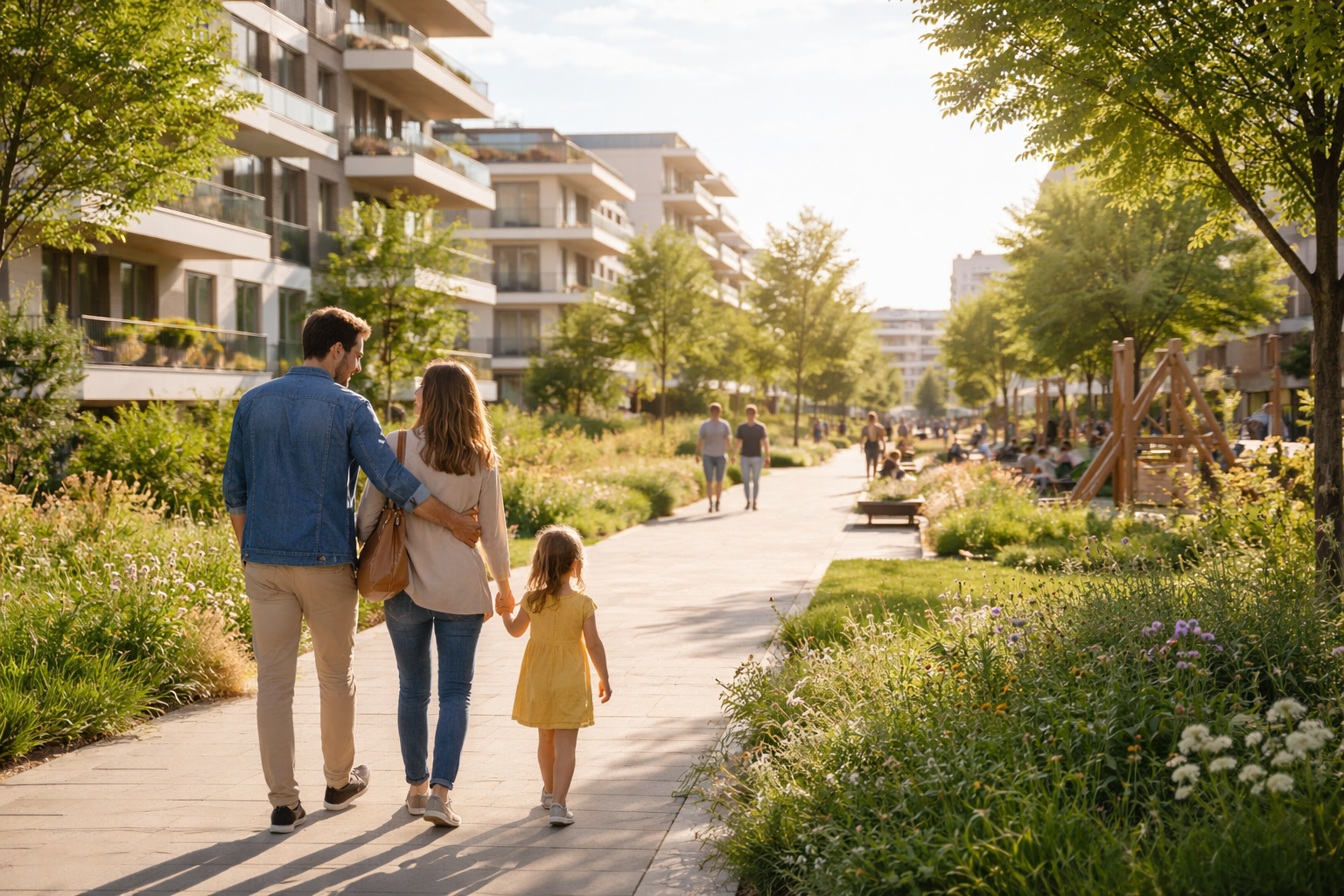 Vivir en un barrio en desarrollo: qué cambia para los futuros residentes